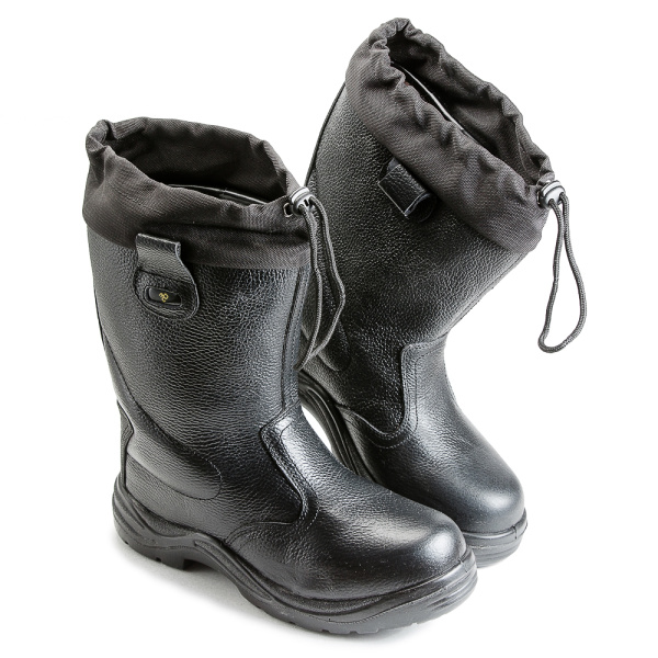 Сапоги кожаные ут. шеррстин мод. 18РНМ-1 ПУ-Нитрил композитный подносок, манжета