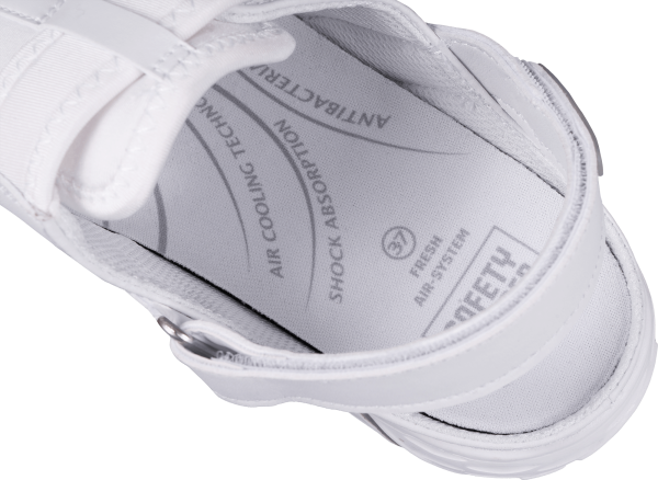 Полуботинки (тип сабо) ALIZA (АЛИЗА), женские, иск кожа/лайкра ЭВА/резина (белый/WHT) КРО 4355