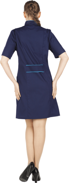 Халат ДИАНА, т/синий-голубой Хал 818 Тиси, пл.120 г/м² (ЧЗ)