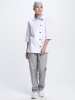 Костюм женский Канди (тк.ТиСи,120), серый/белый (ЧЗ)