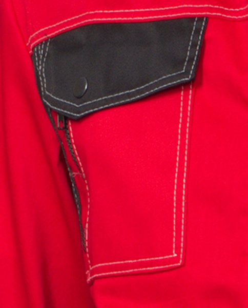 Костюм "Гранд" летний: куртка, полукомбинезон чёрный с красным (ЧЗ)