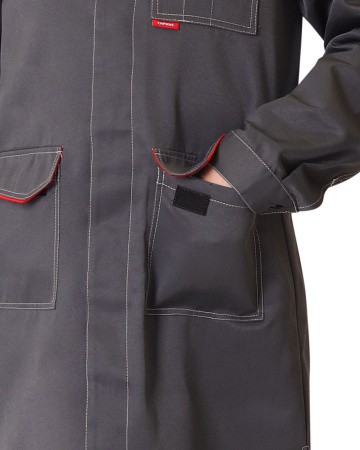 Халат "Флорида" мужской серый с красным