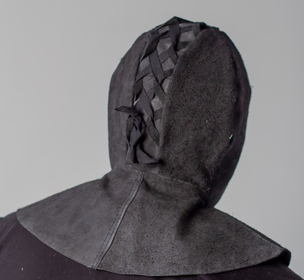 Подшлемник спилковый, черный