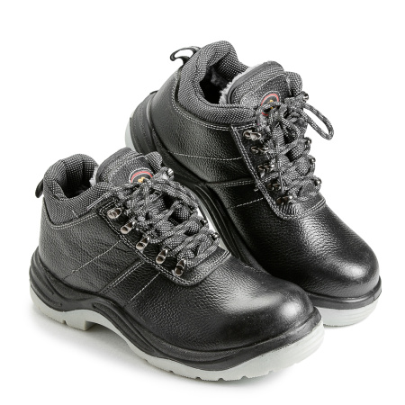 Ботинки кожаные утепленные мод. 17М ПУ-ТПУ композитный подносок, иск. мех