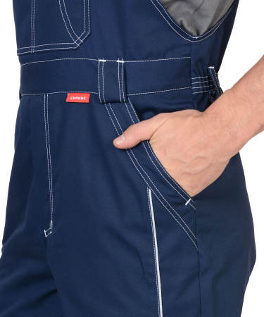 Полукомбинезон "Престиж" синий, тк.Rodos (245 гр/кв.м) (ЧЗ)