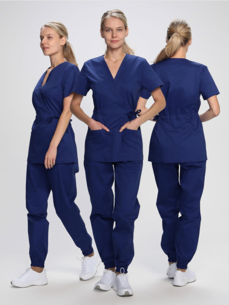 Костюм женский MedLine Марго (тк.Смесовая,145), т.синий