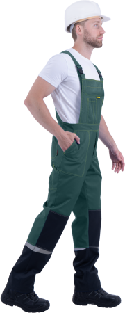 Костюм КМ-10 ЛЮКС летний, зеленый-желтый (Куртка+полукомбинезон) (ЧЗ)