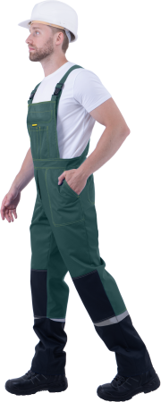 Костюм КМ-10 ЛЮКС летний, зеленый-желтый (Куртка+полукомбинезон) (ЧЗ)