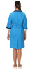 Халат "СИРИУС-ФЛОРА" женский со светло-голубым воротником (ЧЗ)