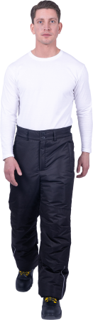 Брюки СКАНДИНАВИЯ зимние, чёрные (БРЮ 306)