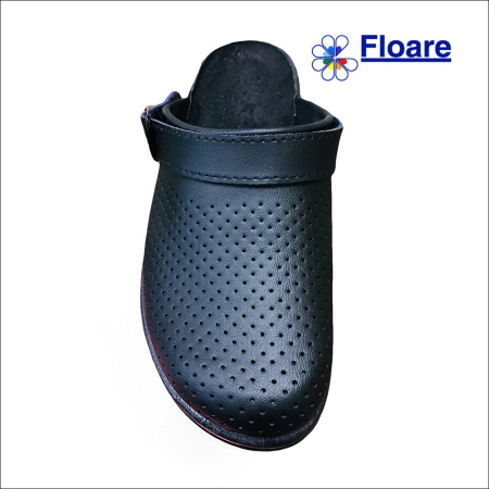 Сабо женские, черные, арт. 69530105 ЛЕРА нат. кожа, нат. стелька Молдшуз