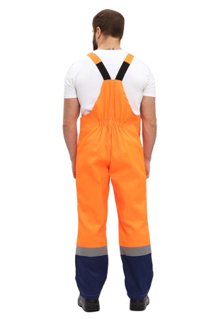 Костюм "ЛЕГИОН" куртка/полукомб. ОРАНЖЕВЫЙ/Т.СИНИЙ, КОС817-461