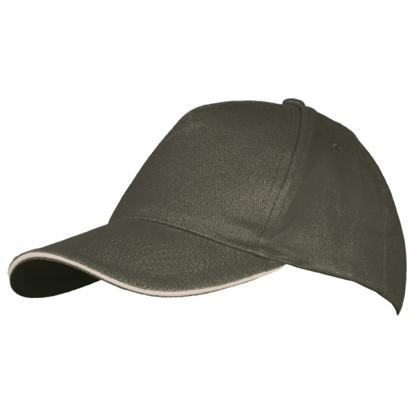 Бейсболка Long Beach, хаки с бежевым 