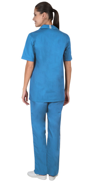 Костюм "ВИКТОРИЯ" женский: блуза, брюки, голубой (ЧЗ)