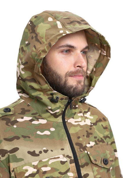 Костюм "ТУРИСТ 2" куртка/брюки цвет: кмф "Мультикам", ткань: Твил Пич