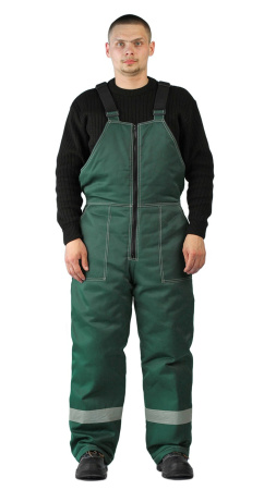 Костюм зимний "ВЬЮГА" куртка/полукомб. цвет: т.зелёный/жёлтый URSUS (ЧЗ)