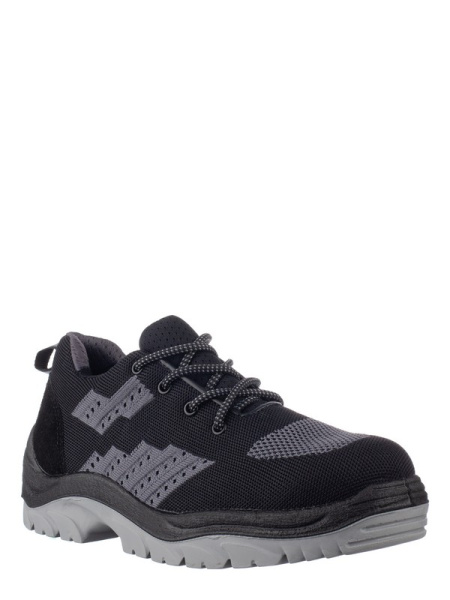 Полуботинки ВЕКТОР ПУ/ТПУ, текстиль, цвет: черный/серый, пар, БОТ24330 - ЧЕРНЫЙ/СЕРЫЙ