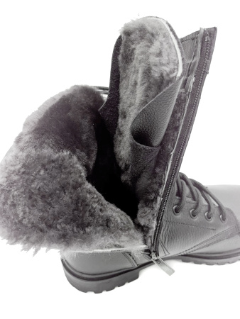 Ботинки с высокими берцами, черные арт. 453 «AVIATOR WINTER» GARSING