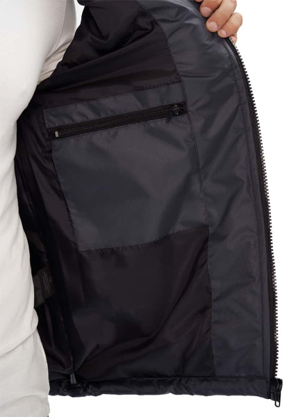 Жилет утепленный "Фаворит" т. серый со св. серой кокеткой, ткань оксфорд