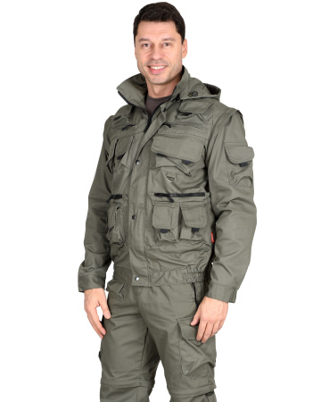 Костюм "Тигр" куртка, брюки (тк. смесовая)  Оливковый (ЧЗ)