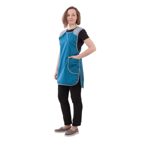 Фартук "СФЕРА" бирюзовый с полоской (ЧЗ)