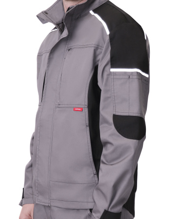 Куртка "ЦИТРИН" ср.серый с черным (ЧЗ)