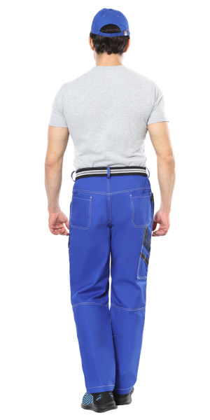 Брюки "Престиж" цв. васильковый с синим, тк.Rodos (245гр/кв.м) (ЧЗ)